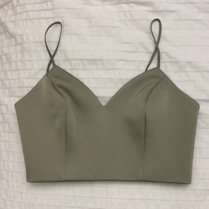 Keepsake/Green / Khaki crop top